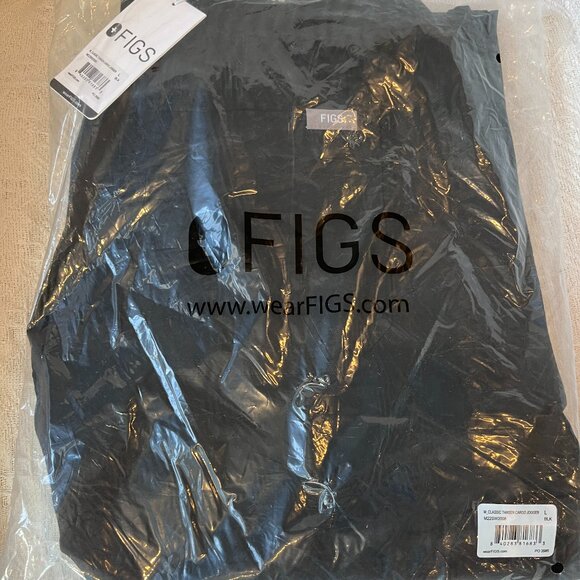 **NEW W TAGS** FIGS Tansen Cargo Utility Jogger Scrub Pants in BLACK - Picture 6 of 7